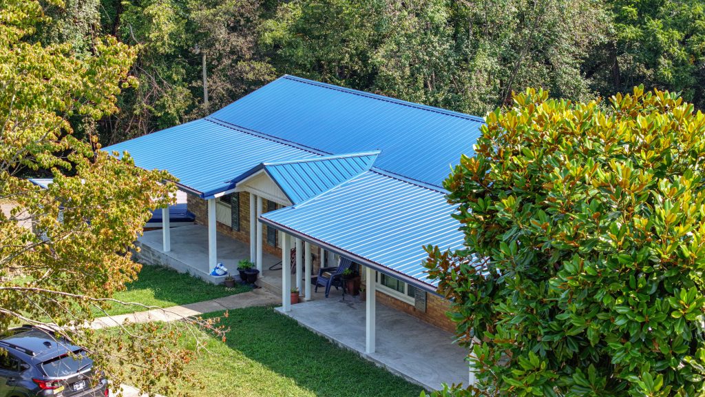 Conventional metal installed on a home.